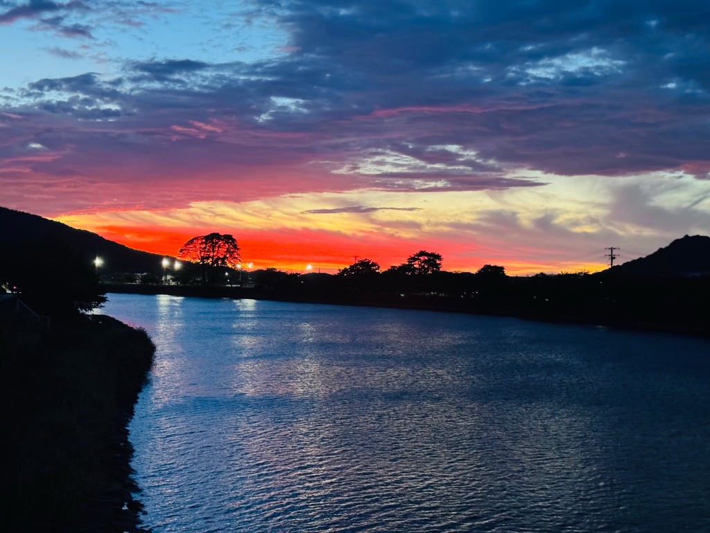 茜色の夕日眺めてたら〜