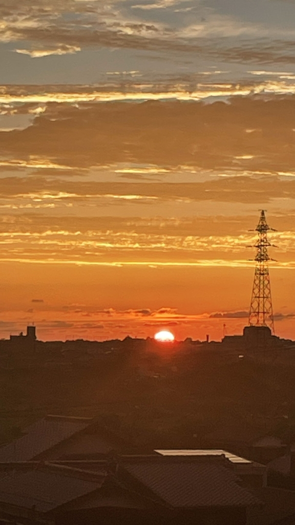 今日の夕焼け